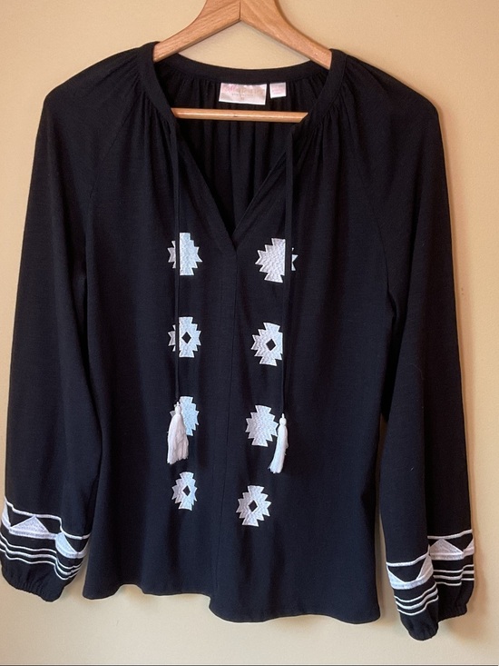 Belle by Kim Gravel Tops - Belle BOHO Peasant Top Size S